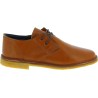 Men's tan leather low top shoes with winter lining
