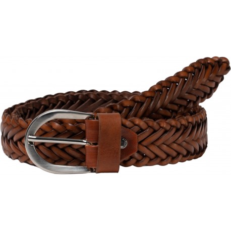 Handmade braided belt in tan vegetable tanned leather | The leather ...