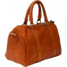 Handcrafted bowling bag in calf leather made in Tuscany