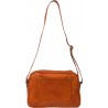 Cross-body bag in vegetable tanned leather handmade in Italy