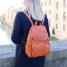 Women's backpack in 100% calfskin leather handcrafted in Italy