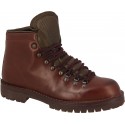 Mountain boot in vegetable-tanned leather in dark brown color