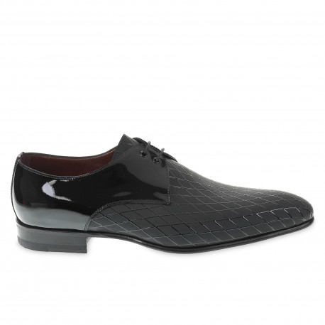 Formal shoes in Diamond Printed Patent Leather - Fratelli Borgioli ...