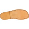 Zapatillas romanas de cuero marrón claro para hombre hecho a mano