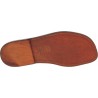 Zapatillas romanas de cuero marrón oscuro para hombre hecho a mano