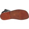 Dark brown men's roman leather sandals Handmade in Italy