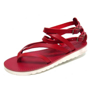 british red sandals