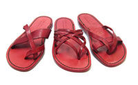 sandales rouge